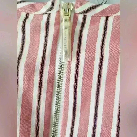 Ted Baker London Striped Midi Skirt in Red and White - Picture 5 of 5